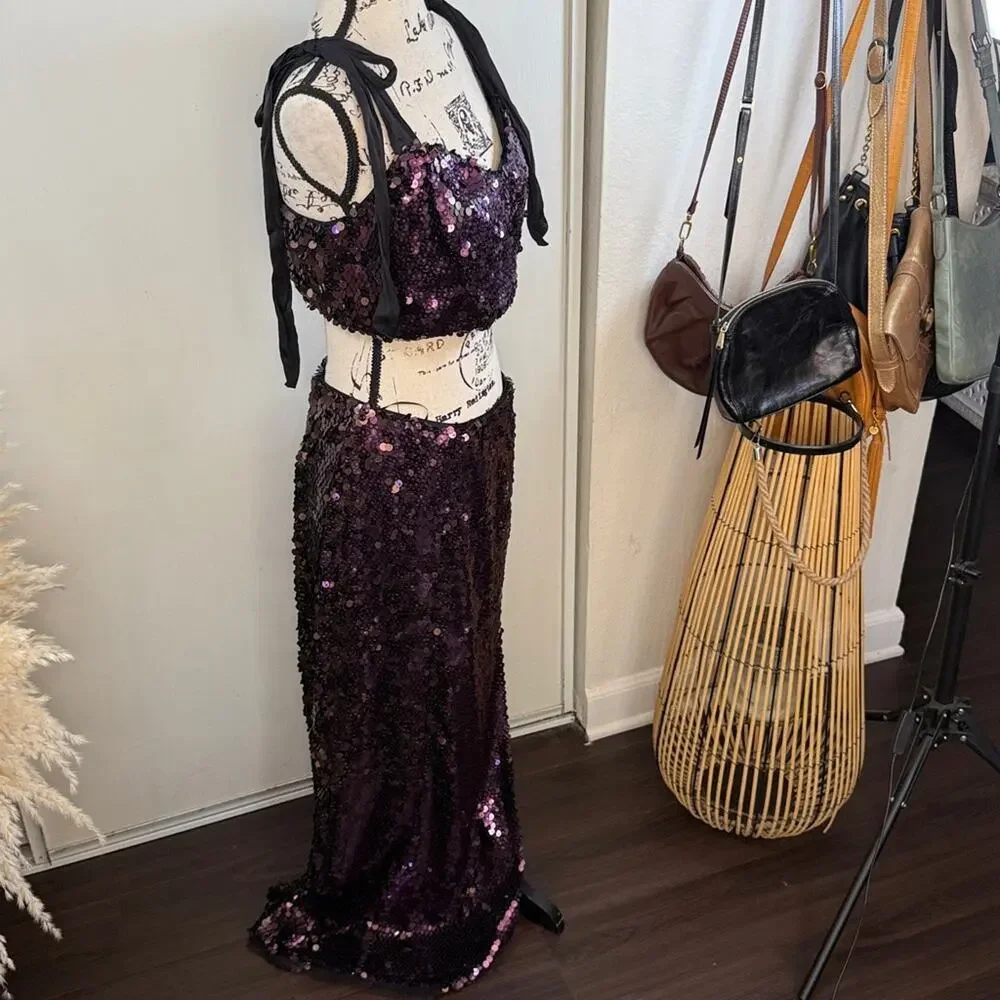 NWT! Free People Star Bright Set in Lilac size 12 - Picture 7 of 15